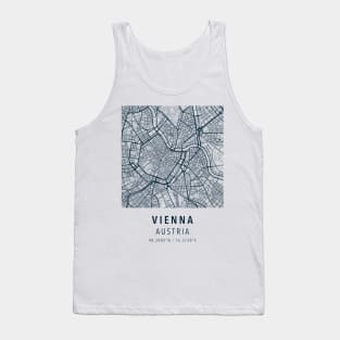 vienna simple map Tank Top